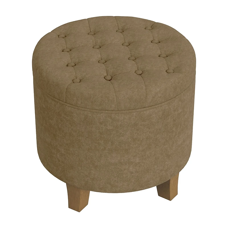HOMEPOP Homepop Storage Tufted Lift-Top Ottoman