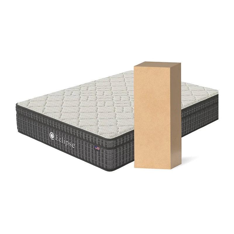 Eclipse Empower 12" Euro Pillow Top Hybrid - Mattress A Box
