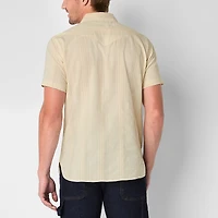 Frye and Co. Mens Short Sleeve Regular Fit Button-Down Shirt