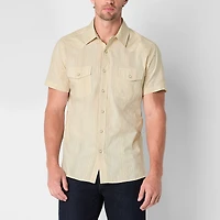 Frye and Co. Mens Short Sleeve Regular Fit Button-Down Shirt