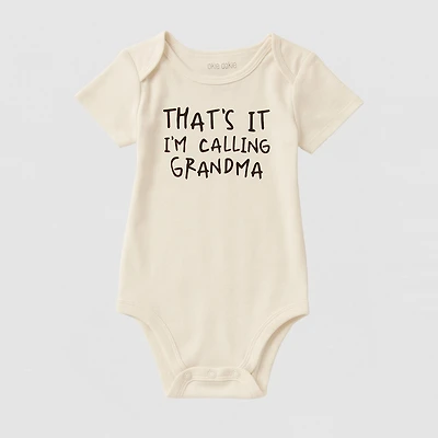 Okie Dokie Baby Unisex Crew Neck Short Sleeve Rib Bodysuit