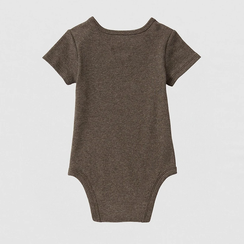 Okie Dokie Baby Unisex Crew Neck Short Sleeve Rib Bodysuit