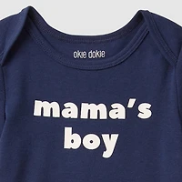 Okie Dokie Baby Boys Crew Neck Short Sleeve Rib Bodysuit
