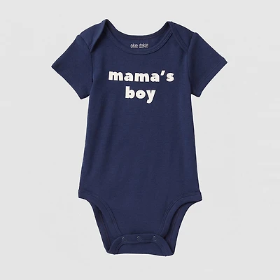Okie Dokie Baby Boys Crew Neck Short Sleeve Rib Bodysuit