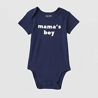 Okie Dokie Baby Boys Crew Neck Short Sleeve Rib Bodysuit