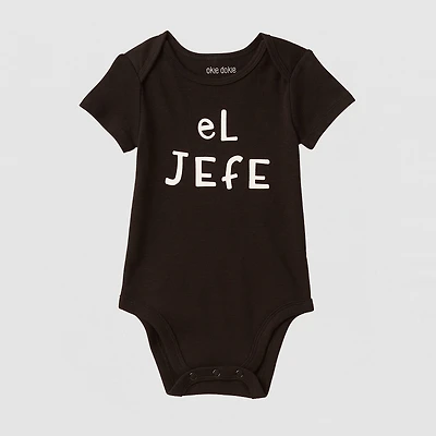 Okie Dokie Baby Boys Crew Neck Short Sleeve Rib Bodysuit