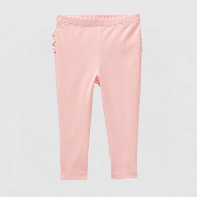 Okie Dokie Baby Girls Full Length Ruffle Back Leggings