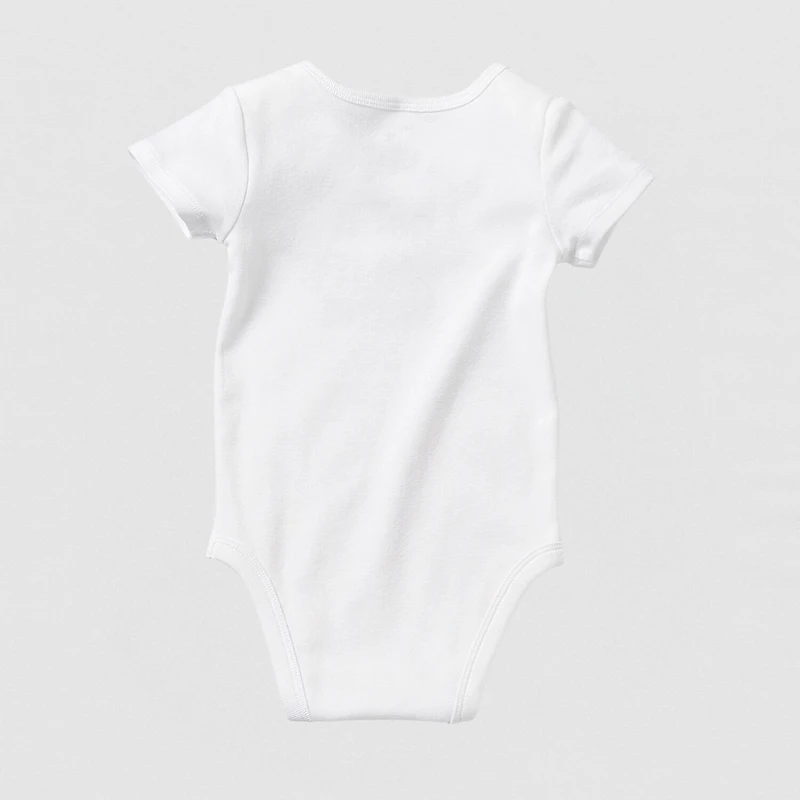 Okie Dokie Baby Unisex Round Neck Short Sleeve Rib Bodysuit