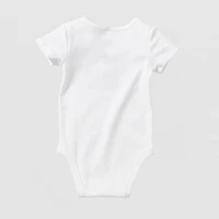 Okie Dokie Baby Unisex Round Neck Short Sleeve Rib Bodysuit