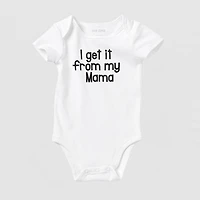 Okie Dokie Baby Unisex Round Neck Short Sleeve Rib Bodysuit