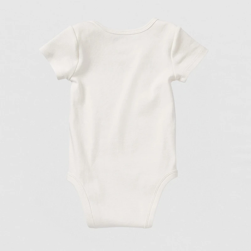 Okie Dokie Baby Unisex Round Neck Short Sleeve Rib Bodysuit