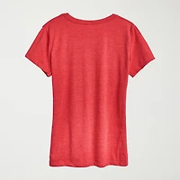 All Misfit Welcome Womens Crew Neck Short Sleeve Regular Fit Rudolph Graphic T-Shirt