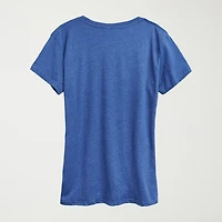 The Whole Crew Womens Neck Short Sleeve Regular Fit Rudolph Graphic T-Shirt