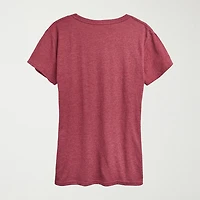 Clarice Womens Crew Neck Short Sleeve Regular Fit Rudolph Graphic T-Shirt