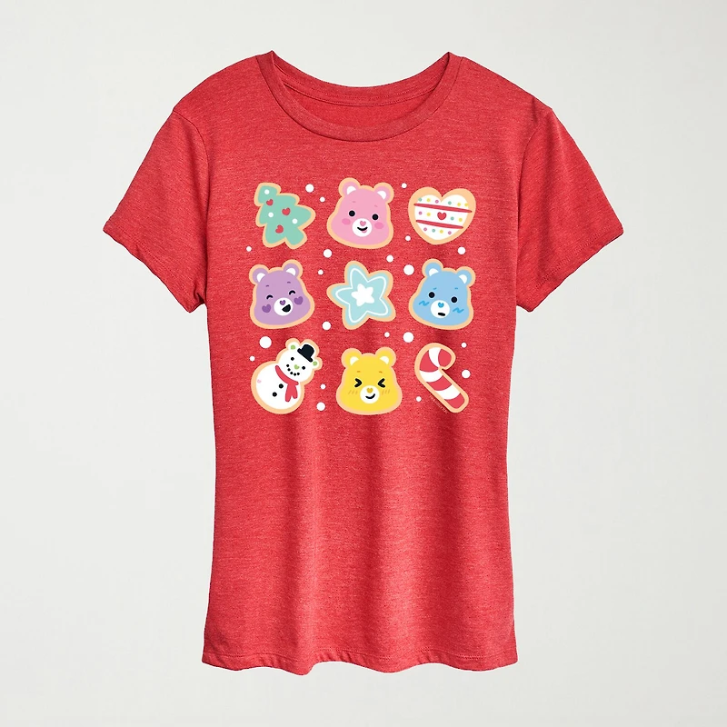 Cookie Cutter Womens Crew Neck Short Sleeve Regular Fit Care Bears Graphic T-Shirt