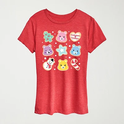 Cookie Cutter Womens Crew Neck Short Sleeve Regular Fit Care Bears Graphic T-Shirt