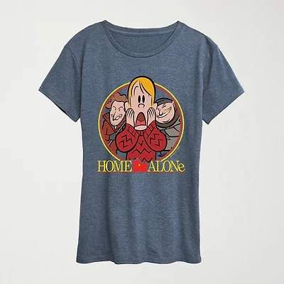 Bad Guys Womens Crew Neck Short Sleeve Regular Fit Graphic T-Shirt