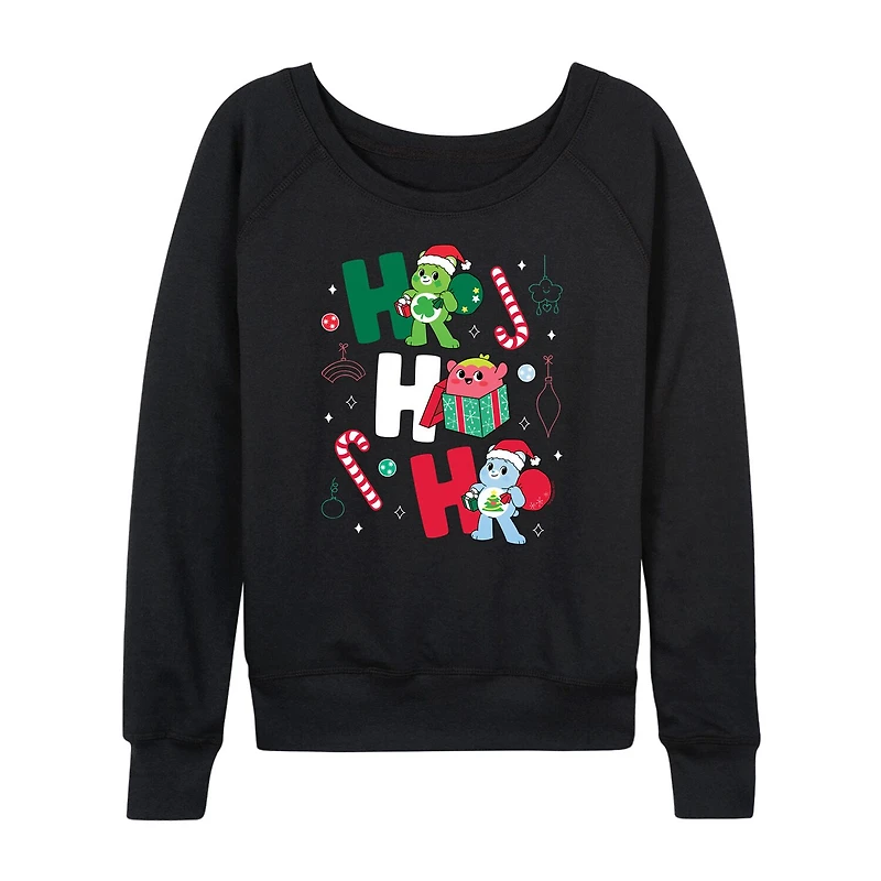 Ho Womens Crew Neck Long Sleeve Regular Fit Care Bears Graphic T-Shirt