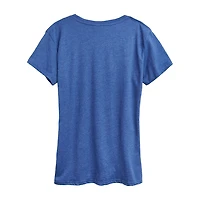 Holiday Hugs Womens Crew Neck Short Sleeve Regular Fit Care Bears Graphic T-Shirt