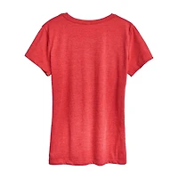 You Are There Womens Crew Neck Short Sleeve Regular Fit Graphic T-Shirt