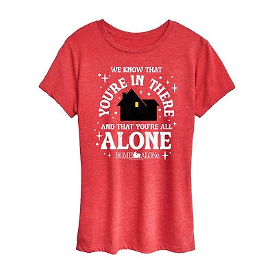 You Are There Womens Crew Neck Short Sleeve Regular Fit Graphic T-Shirt