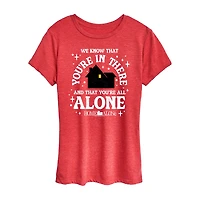 You Are There Womens Crew Neck Short Sleeve Regular Fit Graphic T-Shirt