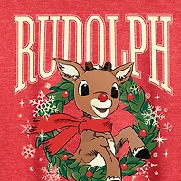 Rudulph Womens Crew Neck Short Sleeve Regular Fit Rudolph Graphic T-Shirt