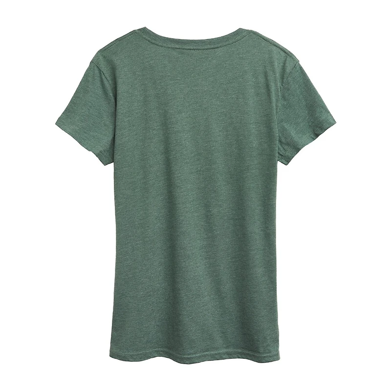 Classic Bottles Womens Crew Neck Short Sleeve Regular Fit Graphic T-Shirt