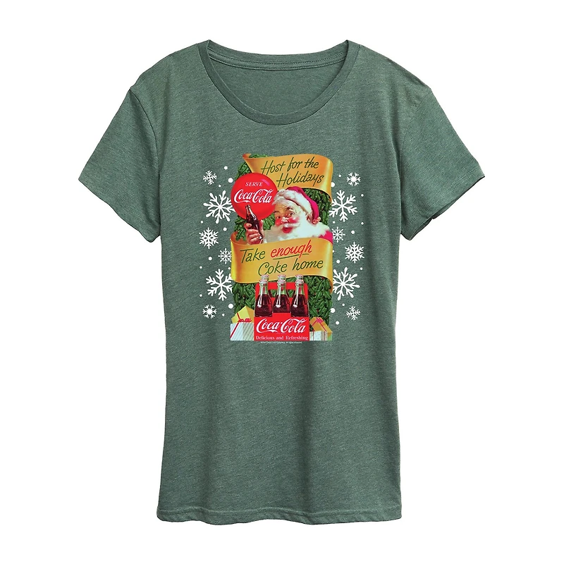 Classic Bottles Womens Crew Neck Short Sleeve Regular Fit Graphic T-Shirt