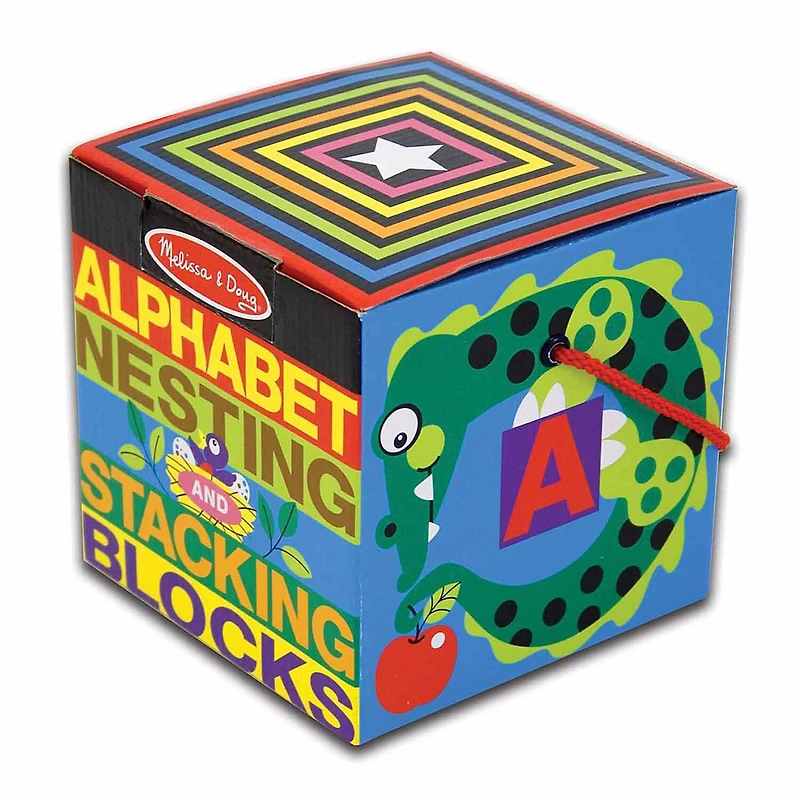 Melissa & Doug Alphabet Nesting And Stacking Blocks