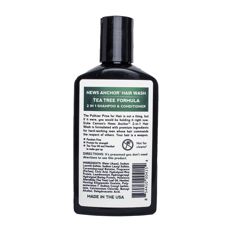 Duke Cannon Anchor 2-In-1 Tea Tree Shampoo 10 oz.