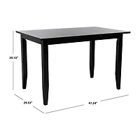 Safavieh Miliano Collection Rectangular Wood-Top Dining Table
