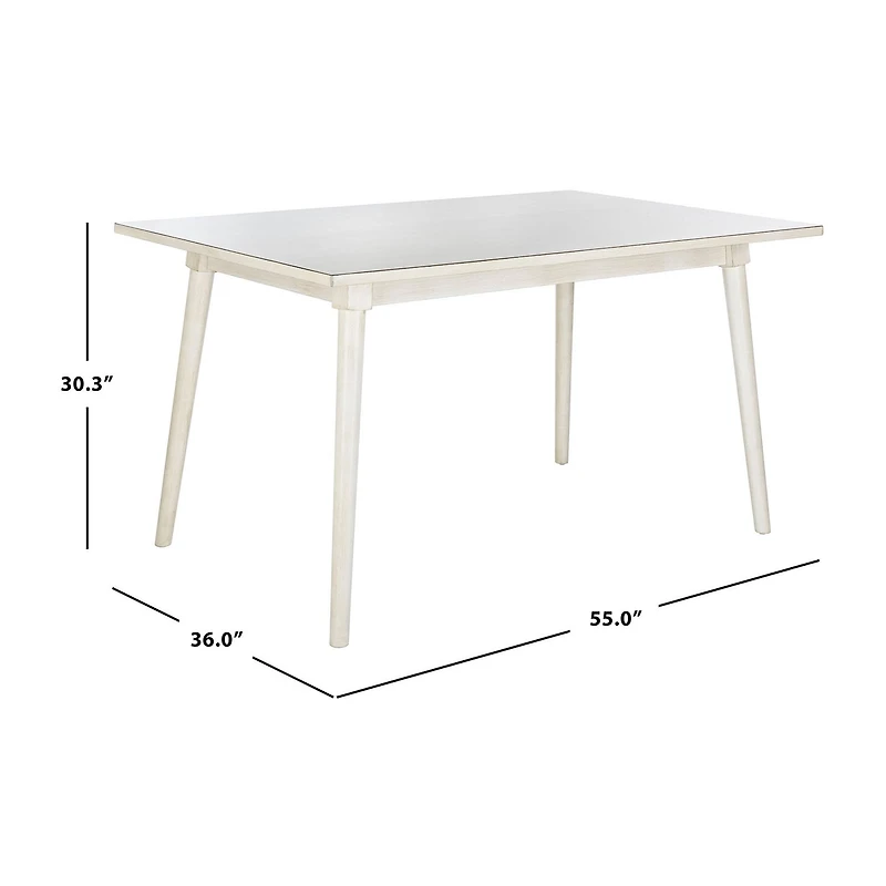 Safavieh Tia Collection Rectangular Wood-Top Dining Table