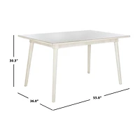 Safavieh Tia Collection Rectangular Wood-Top Dining Table