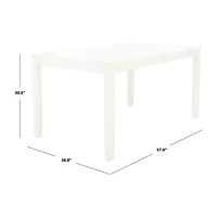 Safavieh Silio Collection Rectangular Wood-Top Dining Table