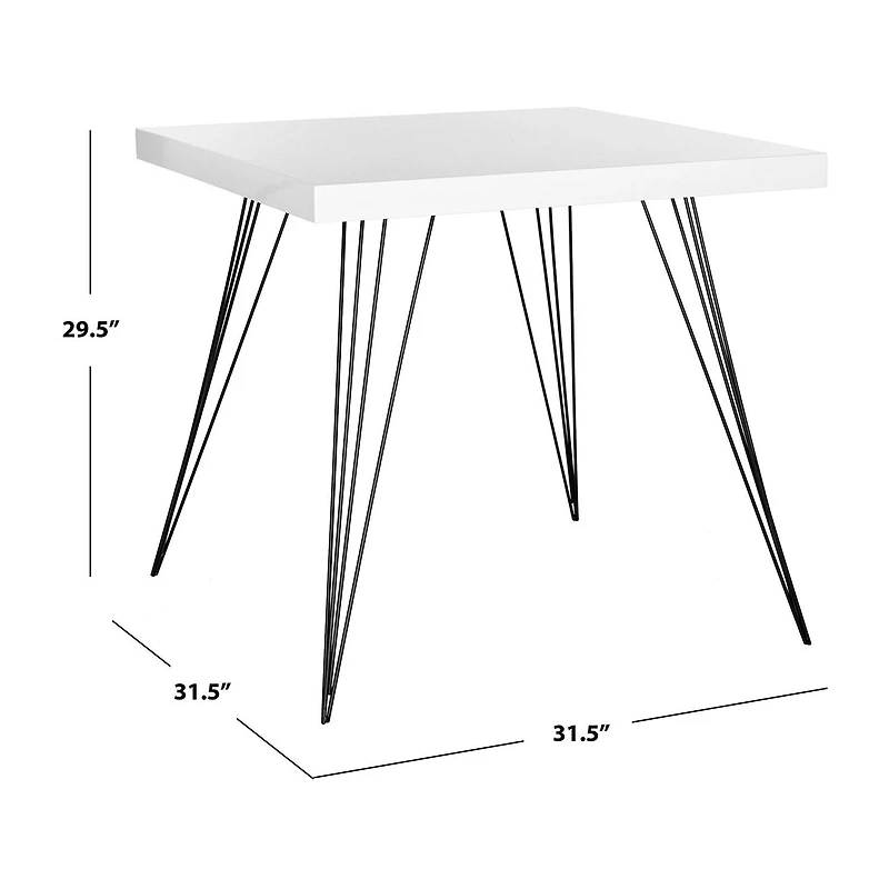 Safavieh Wolcott Collection Square Wood-Top Dining Table