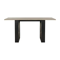 Safavieh Monty Dining Collection Rectangular Wood-Top Dining Table