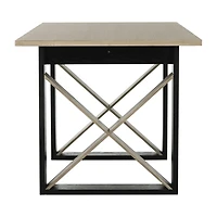 Safavieh Monty Dining Collection Rectangular Wood-Top Dining Table