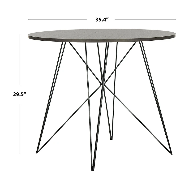 Safavieh Marino Collection Round Wood-Top Dining Table