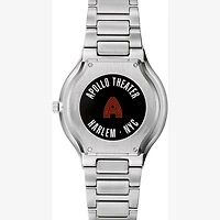 Bulova Apollo Special Edition Mens Silver Tone Stainless Steel Bracelet Watch 96a296