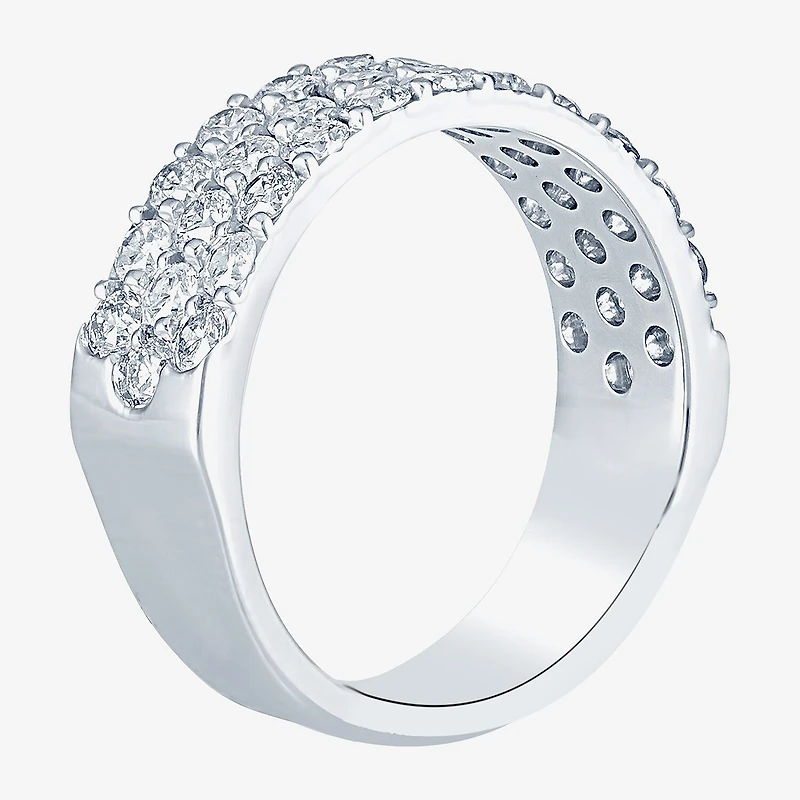 2 CT.T.W. Natural Diamond Three-Row Band