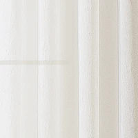 Regal Home Crushed Voile Solid Grommet Top Sheer Single Curtain Panel