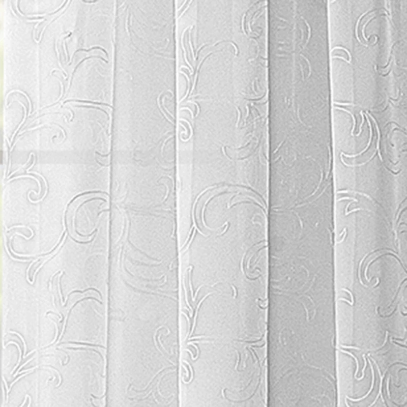 Regal Home Embroidered Voile Rod Pocket Sheer Single Curtain Panel