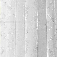 Regal Home Embroidered Voile Rod Pocket Sheer Single Curtain Panel