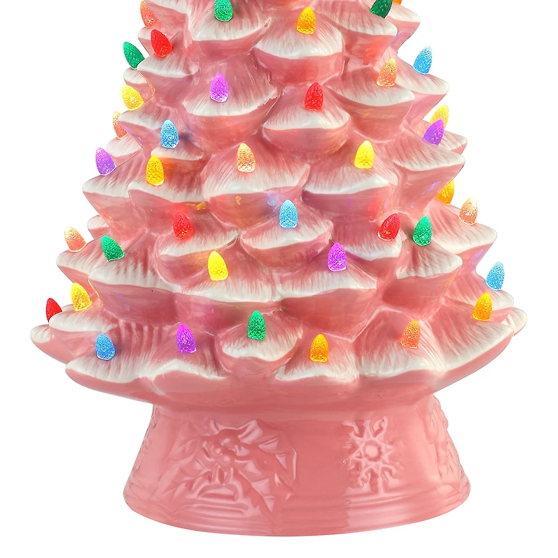 Nostalgic Christmas Lighted Tabletop Tree