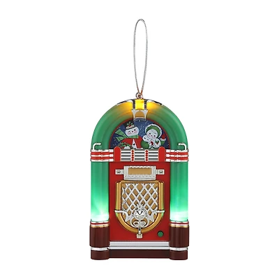 Mini Vintage Jukebox Christmas Ornament