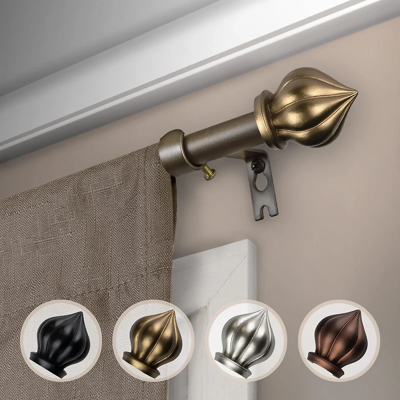 Rod Desyne Primrose 5/8 Adjustable Curtain