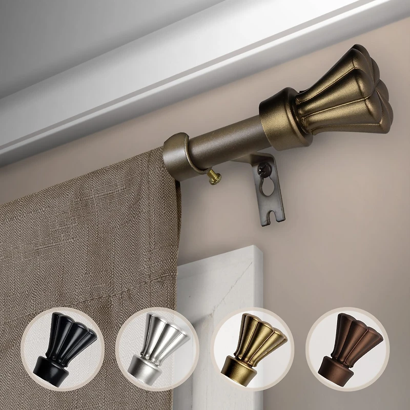 Rod Desyne Nisha 5/8 Adjustable Curtain