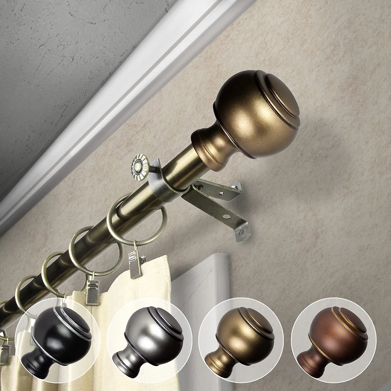 Rod Desyne Jaylin 3/4 Adjustable Curtain