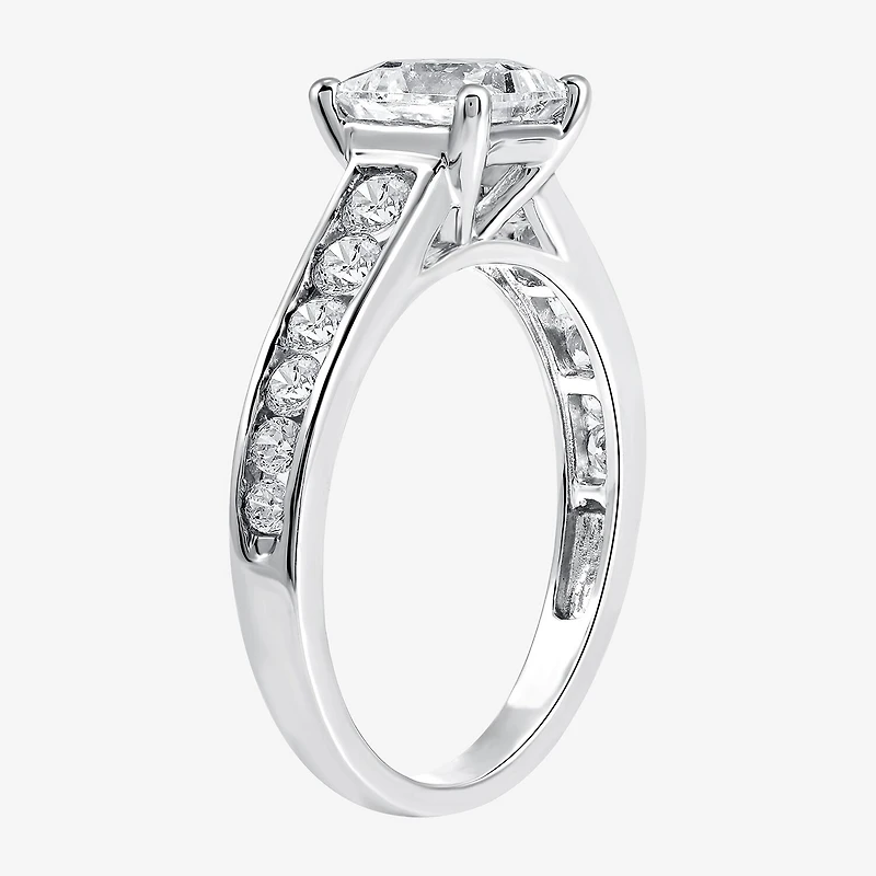 (G-H / Si2-I1) Womens 2 1/2 CT. T.W. Lab Grown White Diamond 10K Gold Side Stone Bridal Set